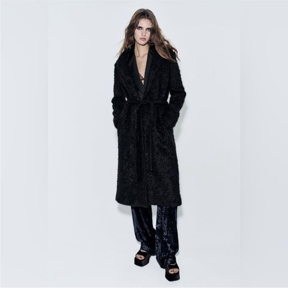 ZARA MANTECO 82% WOOL BOUCLE COAT ZW COLLECTION - Picture 3 of 9